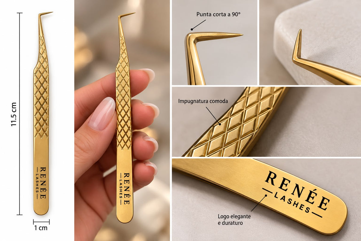 Kit Professionale Renée Lash – Colla 5 ml + 2 Pinze
