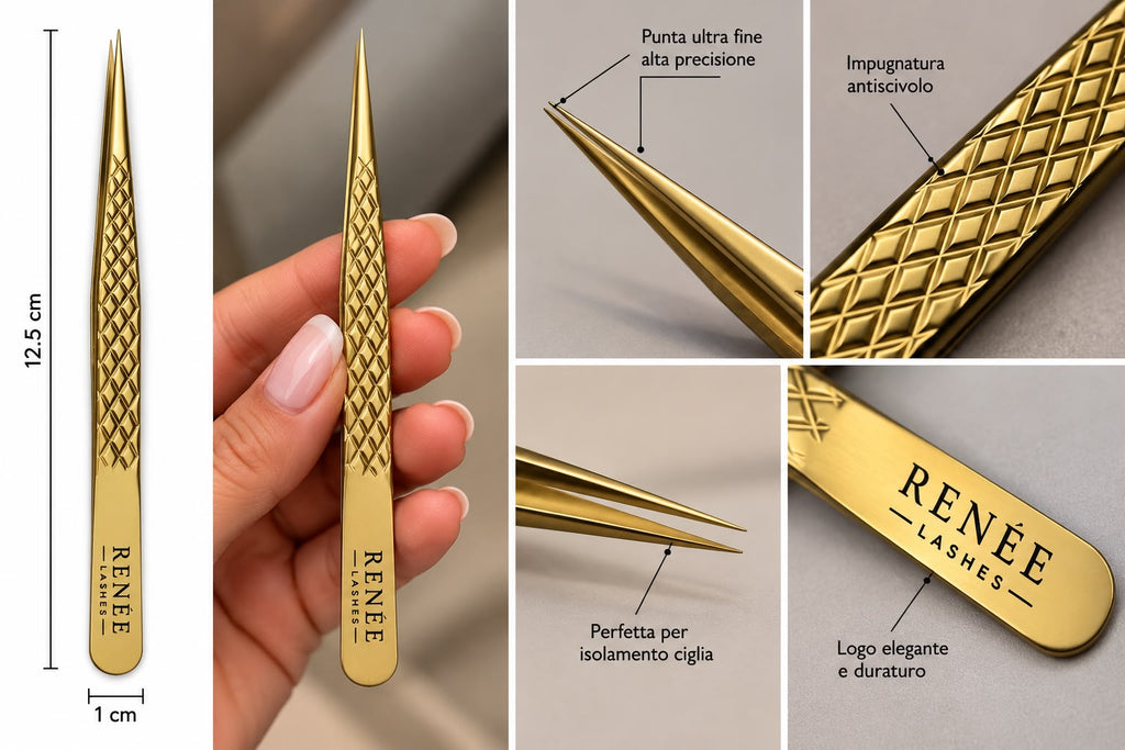 Kit Professionale Renée Lash – Colla 5 ml + 2 Pinze