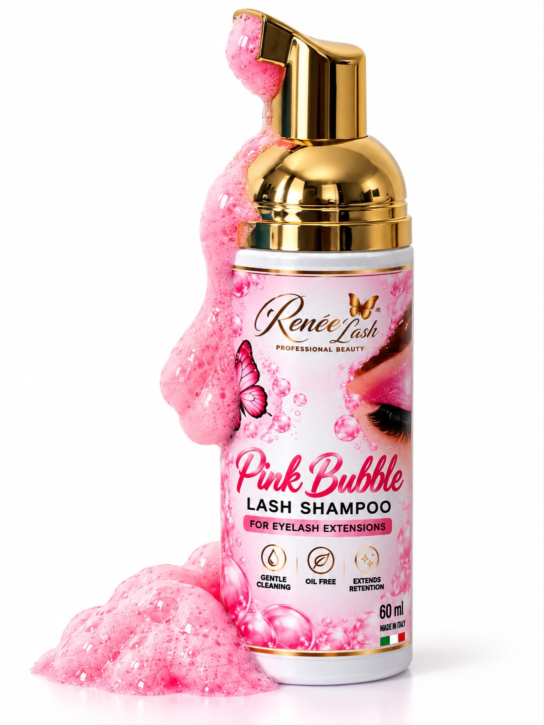 Renée Lash - Lash Shampo Pink Bubble & Bubble Blue 60 ml